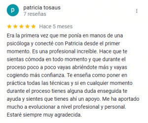 Testimonio 1 - Patricia Sanchez
