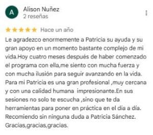 testimonio alison - Patricia Sanchez
